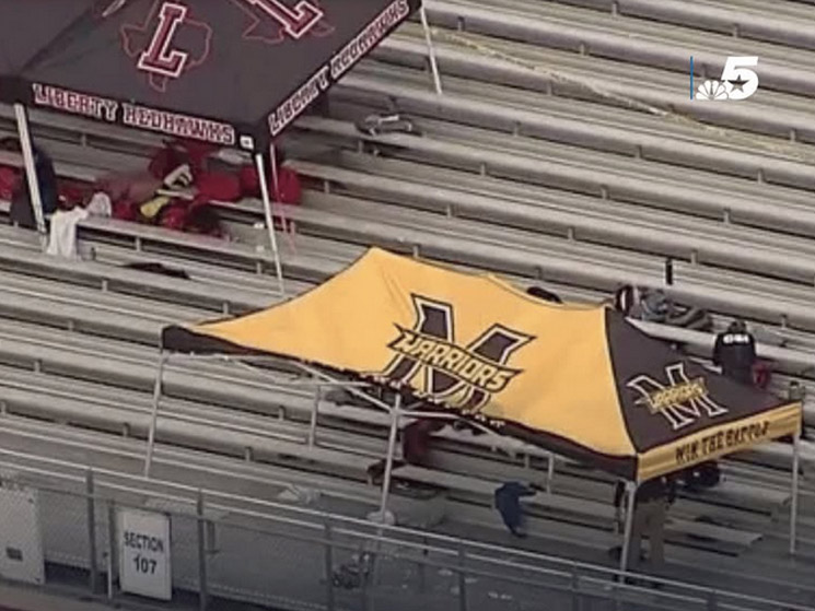 Photo of Memorial High School tent