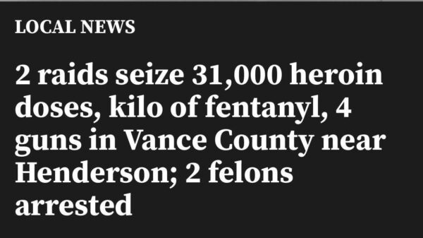 FBI DELIVERS MAJOR BLOW TO DRUG POISONERS IN NORTH CAROLINA